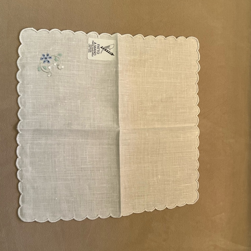 New Italian embroidered handkerchief